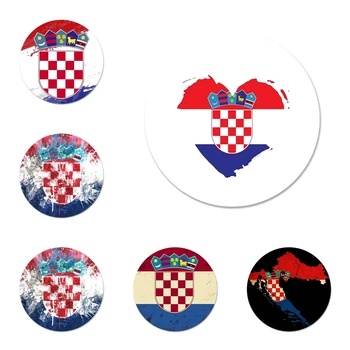 Drapelul național Croația Banner Art Bucătărie Decor Acasă Frigider Autocolante Magnetice Deschizator de Bere, coca-Cola 58mm
