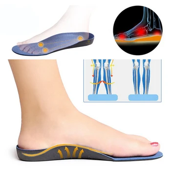 4 pereche /lot 3D Premium Confortabil de pluș pânză Ortezare Tălpi de Picioare Plate Suport Arc Semele Ortopedice Silicon Bărbați Și 004