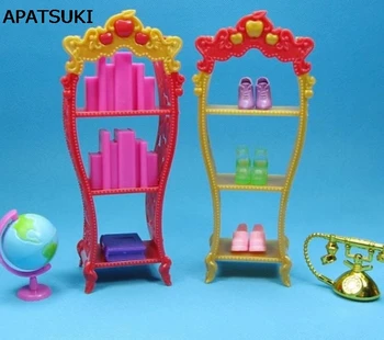 2 buc/lot Papusa Mobila Copii Playhouse Pantofi suport Pentru Barbie Păpuși Rafturi de Depozitare Pentru Papusile Monster High