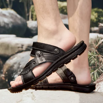de homme încălțăminte de plajă hombre de lux roman samool homens masculina confort mare sandale i s geta pe sandales barbati gladiator pentru