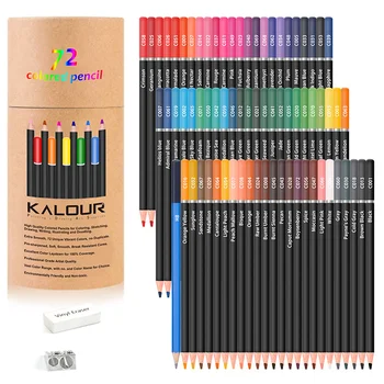 72 Creioane Colorate Profesionale Din Lemn Set De Colorat Creion Ulei De Desen Schiță Color Creion Pictura Pentru Școală Trage Copilul De Artă