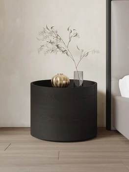 louis de moda Italian minimalist afumat noptiera contemporane contractat web celebritate stilist dormitor circular îngust