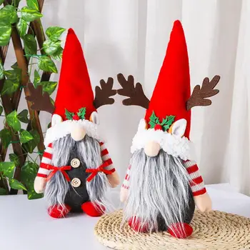 Gnome Crăciun De Pluș Tricotate Fără Chip De Papusa Handmade Suedeză Třmte Elf De Crăciun Decorare De Anul Nou Cadouri Xmas Decor Pentru Casa