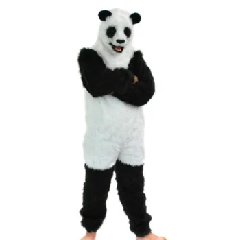 Panda Mascota de Mers pe jos hainele Costum Fursuit Cosplay Party Animal Joc de Halloween Rochie Fancy Caracter Publicitar Parada Costum