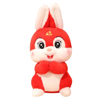 2023 Zodiac Chinezesc Fortuna Iepure De Anul Nou Tang Costum Iepure Drăguț Decor Acasă Jucărie Umplute Creative De Anul Nou Cadou Special Pentru Copii