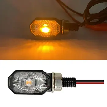 Turn Semnal de Lumină LED-uri de Avertizare Efect Anti-corozive Mare Luminos Chihlimbar de Semnalizare Indicator pentru Motocicleta
