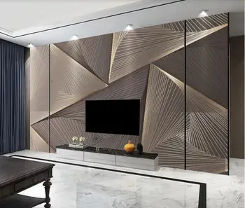 3D personalizat de îmbunătățire acasă imagini de fundal pentru camera de zi dormitor tapet pentru pereți 3 d geometrie Abstracte fundal Simplu perete