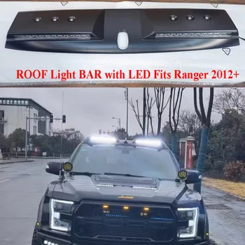 2 Lămpi Negru Lucios ACOPERIȘ BARĂ de Lumină cu LED Daytime Running Light pentru Ford Ranger 2012-2023