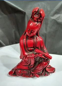 Elaborarea Chineză manual de sculptură roșii de rășină guanyin bodhisattva Buddha figura statuie