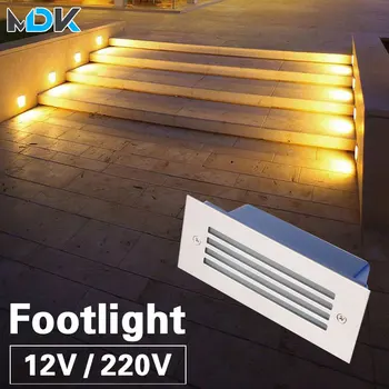 LED Încastrat rampei AC85~265V DC12V interior LED footlight LED 5W alb Rece alb Cald led lumina de perete