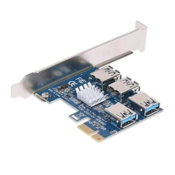 PCI-E PCI-E Adapter 1 4 PCI-Express Slot 1X la 16X USB 3.0 Miniere Speciale Riser Card PCIe Converter pentru Minerit