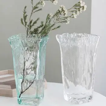 Sticlă clară Zambile Vas Transparent de Flori de Plante Sticlă Oală Ornamente DIY Acasă Living Decoratiuni de Gradina