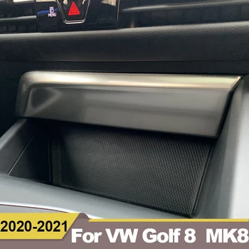 Din Oțel inoxidabil Interior Masina Centrală de Control Port USB Garnitura Capac Cadru Pentru Volkawagen VW Golf 8 MK8 2020 2021 2022 Accesorii