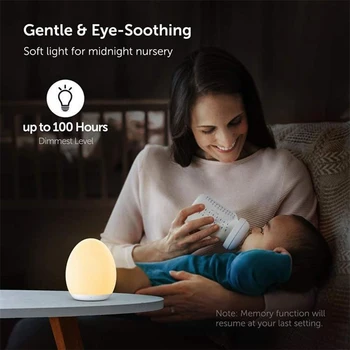 Usb Reîncărcabilă Silicon Lampa De Hrănire Copil Somn Lampa De Protecție A Ochilor Lampa De Noapte Mangaie Lumină Lampă Lumina De Noapte 2023 Noi