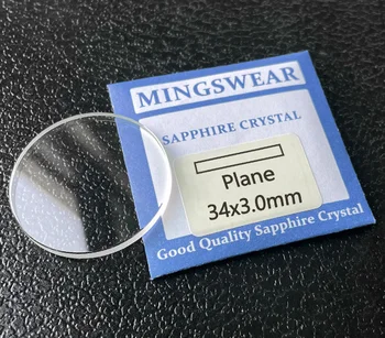 3.0 mm Grosime de 37,5-40mm Plat Transparente Rotunde de Cristal Safir de Înlocuire