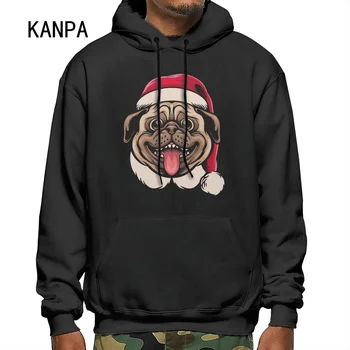 Kanpa Brand Toamna Noua Moda pentru Bărbați de Crăciun Câine Hanorace de Personalitate Model de Imprimare Hoody Barbati Antrenament de Sus Jachete Negre