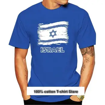 Camiseta con estampado de la bandera de Israel hombre para, camisa de manga corta de ocio, barata, patriotismo
