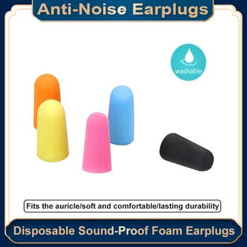 10 Perechi De Reducere A Zgomotului Dopuri Anti-Zgomot Somn Spumă Moale Dop De Protecție Pentru Urechi Sforăi Izolare Fonica Călătorie Unică Folosință Prize