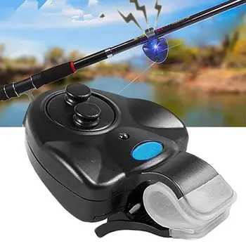2 buc Electronice Tijă de Pescuit de Alarmă Alarmă Dublă Design Musca Pescuit Indicator de Alarmă Pentru Pescuit de Noapte