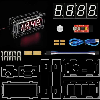 Keyes Inteligent Inteligent Cifre Ceas Electronic Kit pentru Arduino DIY Arată Temperatura în Timp Luminozitatea Ceas Deșteptător Cronometror