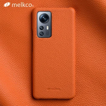 Melkco Premium din Piele de Caz pentru Xiaomi 12S Pro 5G Mi12S 12X Lux Afaceri de Moda Naturale piele de Vacă Cazuri de Telefon Capacul