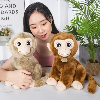 Frumos 1 buc 17CM/30CM Simulat Maimuță de Pluș, Păpuși Minunate Huggbale Maimuțe Jucărie de Pluș Moale Animale Pernă Copil Drăguț Cadou de Ziua de nastere
