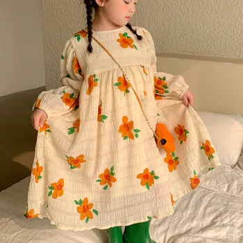 Copii Rochii Casual Fata Rochie De Vara Primăvara Anului 2022 De Tip Boutique De Moda De Haine Pentru Fete De Partid Prințesă Ziua De Nastere Drăguț Costum