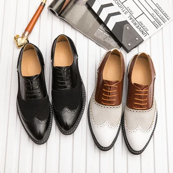 2019 toamna brand clasic, simplu, confortabil de înaltă calitate moale jos de moda casual de afaceri Brock mari dimensiuni pantofi pentru bărbați 46