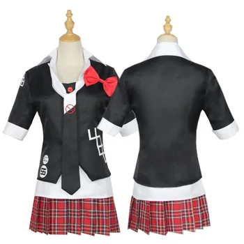 Anime Danganronpa Cosplay Costum Fată Enoshima Junko Joc Uniforme Negre Cafe Haine De Lucru Scurt Fusta Set Cosplay Anime Femei