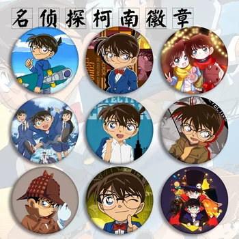 Anime Colectare Conan Kudou Shinichi Haibara Ai Kaitou Copile Insigna 5.8 cm Desene animate HD Insigna Brosa Pandantiv