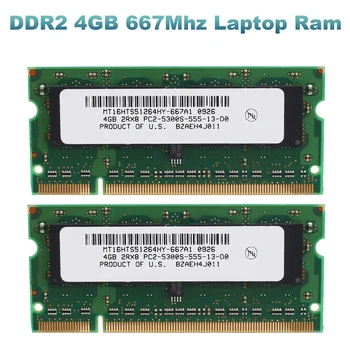 2 BUC Verde 667Mhz 2RX8 200 de Pini 4GB Memorie Ram Laptop Pentru AMD Memorie Laptop