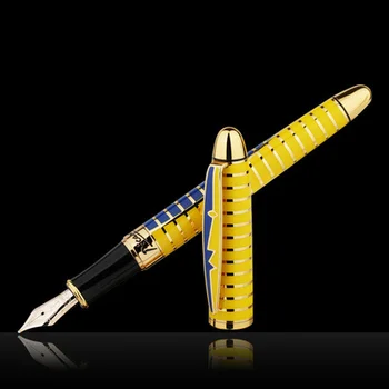 Pimio 81 Floare de Dans Aur 10K Sfat Pen Student Pen Birou Stilou Cutie de Cadou