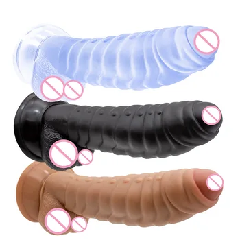 Femei Jucării Sexuale Pentru Femei Masturbator de Produse din PVC de Dildo-uri de Funcționare Manual Impingandu-Stimul G-Spot Orgasm Real de sex Masculin Penisului Penis