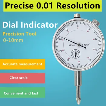 Mecanic Indicator Indicator cu Cadran 0-10mm Dial Indicator Indicator cu Precizia de 0,01 mm de Măsurare Profesionale Instrumente de Asigurare a Calității