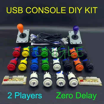 2 Player Kit Arcade Diy USB Encoder Pentru PC Rasberry Pi Happ Butonul Arcade Cabinet Diy Kit 5 8 Pin Modul Arcade Joystick Controller