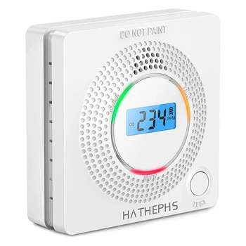 1 Bucata Detector de Alarmă Alarmă de Fum Detector de Monoxid de Carbon de Alarmă 10 Ani de Viață CO Alarma Cu Ecran LCD Digital