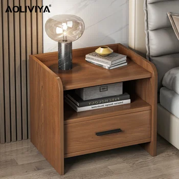 AOLIVIYA Noptieră Minimalist Modern, Dormitor Mic Dulapul Rack Acasă Cabinet Mici Noptiere ShuangHong 2023
