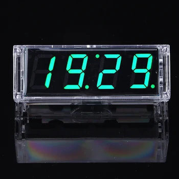 4 cifre Ceas Kit DIY LED-uri Digitale Ceas de Timp dată de Afișare a Temperaturii Caz Transparente Pentru Ceas Digital, Instrumentul de Reparare Inlocuire