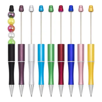 1buc Culoare Plastic Beadable Pen Șirag de mărgele Pixuri Pix Cadou Pix Kidsparty Cadou Personalizat Cadou de Nunta pentru Oaspeti