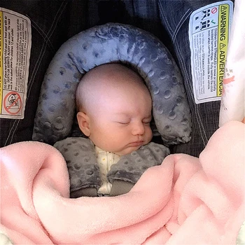 Siguranța Moale De Dormit Auto Baby Suport Cap Perna De Potrivire Centura Curea Acoperă Copil Carseat Protecția Gât Tetiera 2021