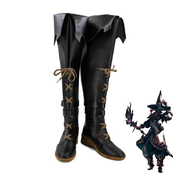 Final Fantasy XIV Dark Magician Cosplay Pantofi Cizme Personalizate Dimensiune
