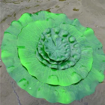 (5 Buc/Lot) Verde, Frunze de Lotus Real Atinge Artificiale EVA nufăr Plutind Piscină Flori Pentru Casa Decoratiuni de Gradina