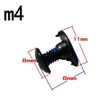 Șuruburi de fixare Șuruburi de Înaltă Calitate M4 Fir de Reparare Rapidă Șuruburi Șurub cu Role Patine 50x Negru de Brand Nou Catarama