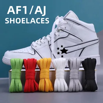 1 Pereche 36Colors Air Force One Sireturi de Adidasi Apartamente Clasic AF1/AJ Sport șireturi de Pantofi Bărbați Femei Copii Casual, Siruri de caractere