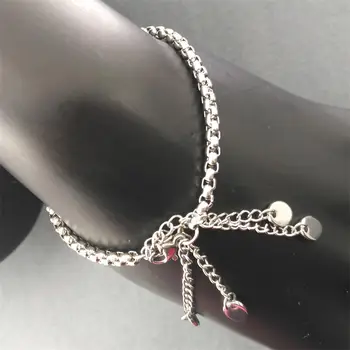 Femei lady fete Brățară lanț de glezna 19cm-28cm cadou bijuterii niciodată nu se estompeze bratari pentru femei brățară din oțel inoxidabil b198