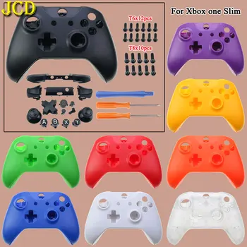 JCD Pentru Xbox One S Controlere Plastic Mat Greu de Locuințe Shell Caz Pentru Xbox Slim Set Complet Shell W/ Butoane Kit Șurub Instrument