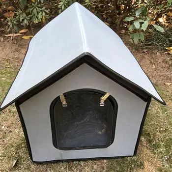 Animale de companie Casa Pliabil rezistent la apa Pisica Mica Canisa Villa Piscină în aer liber pentru Câine Adăpost pentru Exterior