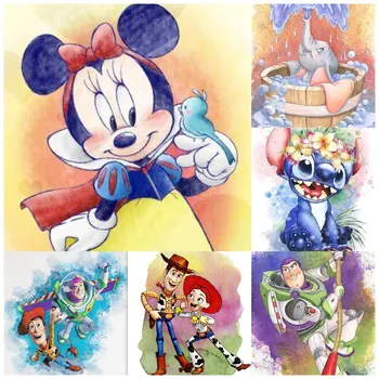 Diamant Pictura Desene animate Disney Diamant Broderie Mozaic Mickey Mouse, Donald Duck Imagine Living Decorul Camerei Copiilor Cadouri