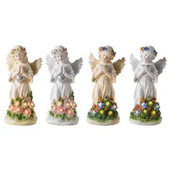 Stralucitoare Înger Statui Înger în aer liber, Grădină Decor Statui Figurina de Colectie grădină Statuie pentru Curte Fermă Patio
