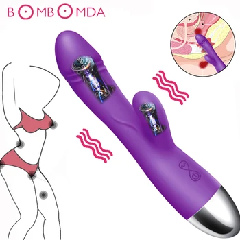 Viteza de 30 G-spot Dildo Vibrator Dual Vibration Vagin Masaj Clitoris Stimulator Vibrator Masturbare Adulti Jucarii Sexuale pentru Femei